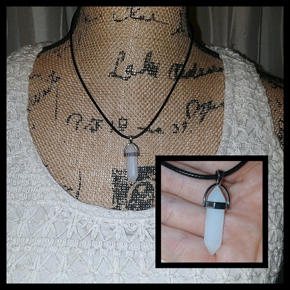 White Quartz Chakra healing necklace